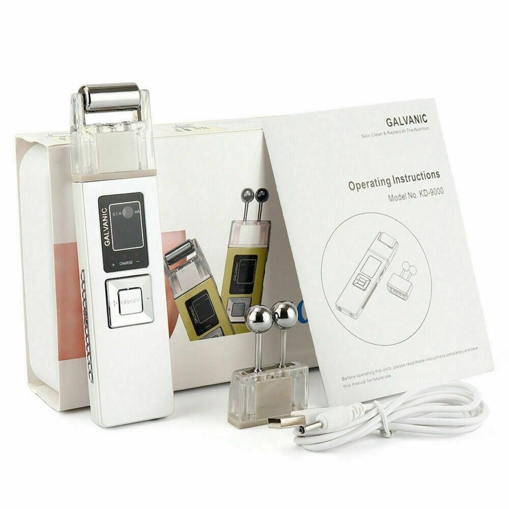 Facial Galvanic Microcurrent Ion Skin Firming Lift Machine Anti-aging Massager